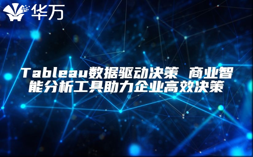Tableau數(shù)據(jù)驅(qū)動決策 商業(yè)智能分析工具助力企業(yè)高效決策