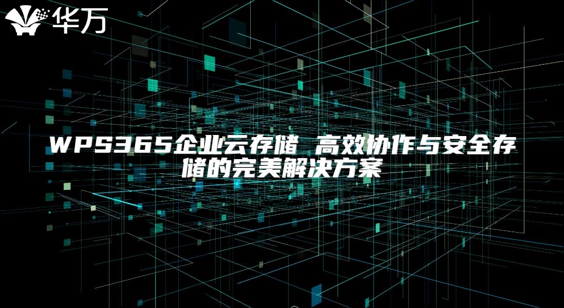 WPS365企業(yè)云存儲 高效協(xié)作與安全存儲的完美解決方案