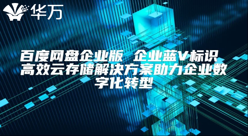 百度網(wǎng)盤企業(yè)版 企業(yè)藍(lán)V標(biāo)識(shí) 高效云存儲(chǔ)解決方案助力企業(yè)數(shù)字化轉(zhuǎn)型