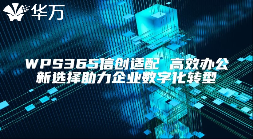 WPS365信創(chuàng)適配 高效辦公新選擇助力企業(yè)數(shù)字化轉型