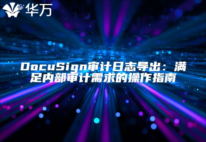 DocuSign審計日志導出：滿足內部審計需求的操作指南