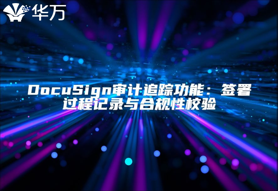 DocuSign審計(jì)追蹤功能：簽署過(guò)程記錄與合規(guī)性校驗(yàn)