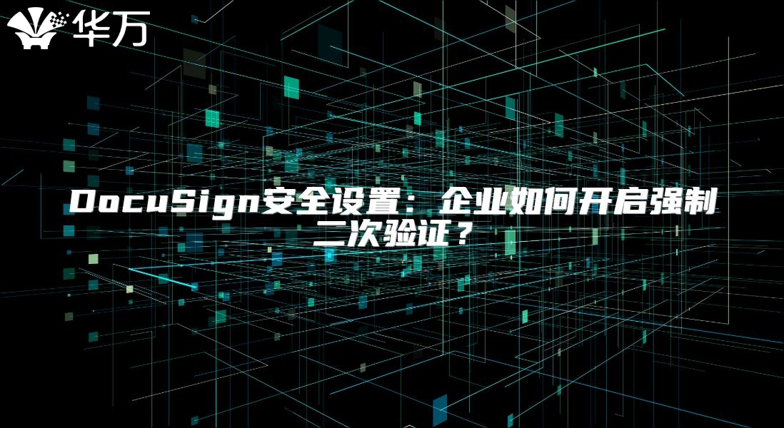 DocuSign安全設(shè)置：企業(yè)如何開(kāi)啟強(qiáng)制二次驗(yàn)證？