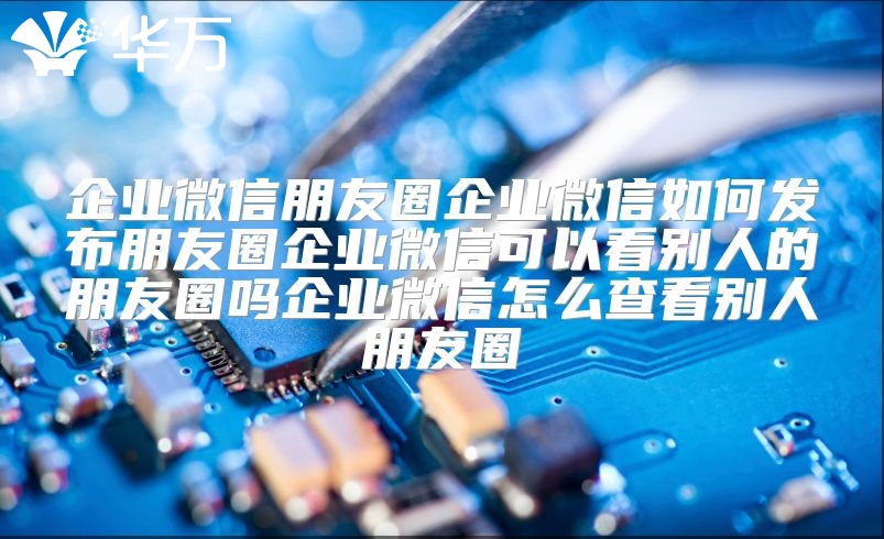 企業微信朋友圈企業微信如何發布朋友圈企業微信可以看別人的朋友圈嗎企業微信怎么查看別人朋友圈