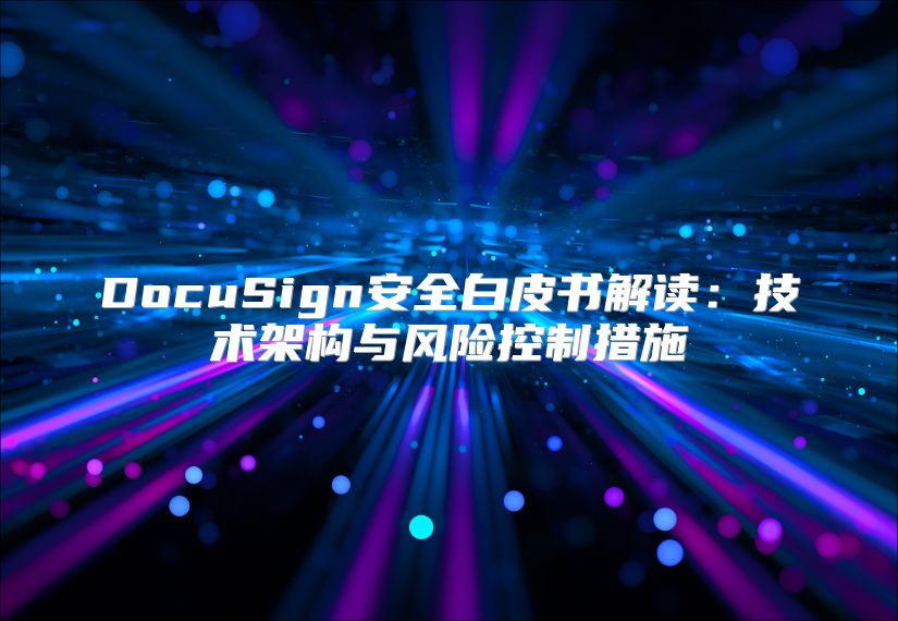 DocuSign安全白皮書解讀：技術(shù)架構(gòu)與風(fēng)險(xiǎn)控制措施