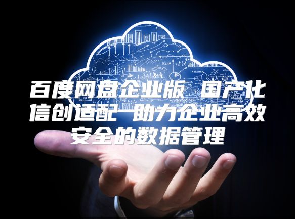 百度網盤企業版 國產化信創適配 助力企業高效安全的數據管理