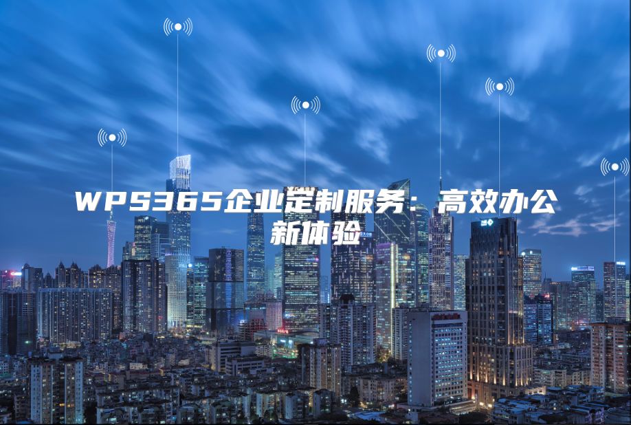 WPS365企業(yè)定制服務：高效辦公新體驗